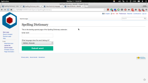 Spelling Dictionary Home Page